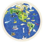 Goki Goki Oboustranné puzzle – Zeměkoule