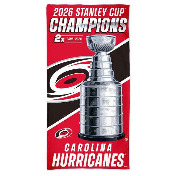 Wincraft Osuška Carolina Hurricanes NHL 2026 Stanley Cup Champions Spectra