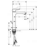 HANSGROHE - Metris New Umyvadlová baterie s výpustí, chrom 31183000