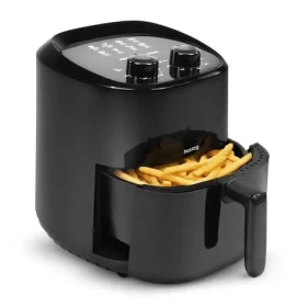 Huslog Horkovzdušná fritéza černá / Horkovzdušná fritéza / 1400 W / 3,5 l / 80-200 °C / časovač 60 min (OWN000135)