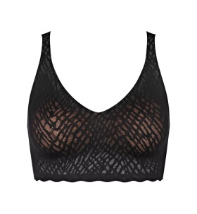 Dámská podprsenka ZERO Feel Bliss Bralette - Triumph černá (0004) 000S