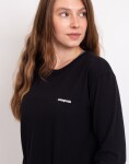 Tričko Patagonia W's L/S P-6 Logo Responsibili-Tee® Black