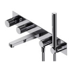 OMNIRES - CONTOUR vanová baterie 5-otvorová podomítková chrom /CR/ CT8037/1CR