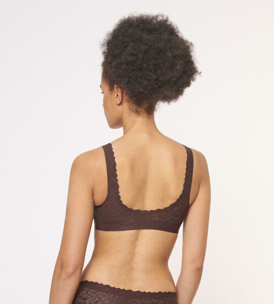 Dámská podprsenka Sloggi Zero Feel Lace 2.0 Bralette hnědá BROWN