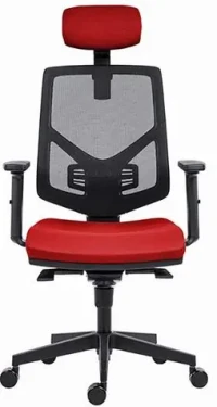 Powerton Tina červená / Kancelářské ergonomické křeslo / nosnost 120 kg (MKWPTIKDCCCA)