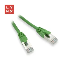 LYNX FTP patch kabel Cat5e zelený / Patch kabel / RJ45 / 15 m / PVC / CCA (LX-FTP5E-150-GREEN)