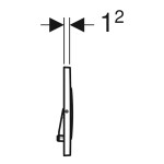 GEBERIT Ovládací tlačítko 115.889.SN.1