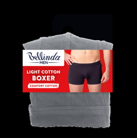 Pánské boxerky LIGHT COTTON BOXER - BELLINDA - šedá XXL