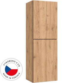 CERANO - Koupelnová vysoká skříňka Adele - TIP-ON otevírání - dub zlatý Craft - 45x120x33 CER-802676
