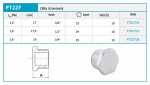 NOVASERVIS - Zátka chromovaná 3/8" FT227/10