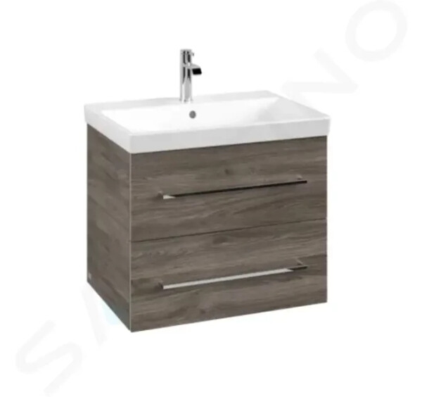 VILLEROY & BOCH - Avento Umyvadlová skříňka, 630x514x452 mm, 2 zásuvky, Stone Oak A89000RK