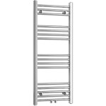 CERANO - Koupelnový radiátor Benito - středové připojení 50mm/boční - 271 W - chrom - 1000x450 mm CER-481751