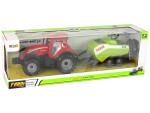Mamido Traktor se secím přívěsem na třecí pohon