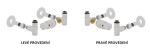 HOPA - Připojovací ventil Z8 kompletní sada - Barva - Bílá, Materiál spojky - PEX-AL-PEX, Varianta - Pravá RDOZ8INT06PX2