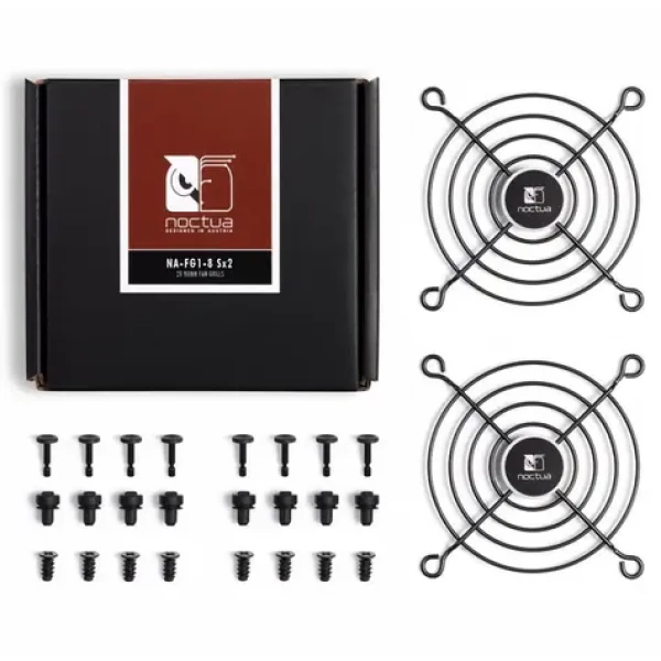 Noctua NA-FG1-8 SX2 (2ks) černá / Mřížka pro ventilátor / 80 mm (NA-FG1-8 SX2)