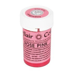 Gelová barva Sugarflair (25 g) Rose Pink A147 dortis