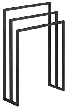 SAPHO - SKA stojan na ručníky 550x800x200, černá mat SKA303
