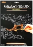 ARTLOVER Škrabací obrázek zlatý Tower Bridge v noci
