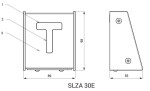 SANELA - Automaty Nástěnný RFID spínač závory, matný nerez SLZA 30E