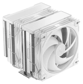 DEEPCOOL AG620 G2 WH bílá / chladič CPU / 2× 120mm PWM / 6× heatpipe / LGA1851 AM5 / Hydro Bearing (R-AG620-WHNPMG2-G)