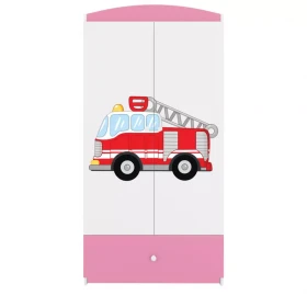Skříň Babydreams růžová - Hasičské auto