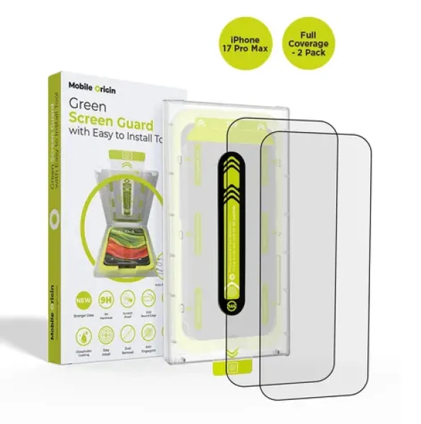Mobile Origin Screen Guard pro Apple iPhone 17 Pro Max / Ochranné sklo s aplikátorem / 2 kusy (SGA-F-i17ProMax-2pk)