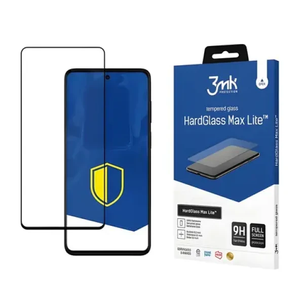 3mk HardGlass Max Lite Motorola Moto G42 černá / Ochranné sklo / 9H / 0,3 mm