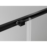 MEXEN/S - Exo sprchový kout, posuvné dveře 125 x 80, transparent, černá 8151-125-080-70-00