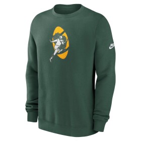 Nike Pánská mikina Green Bay Packers NFL Swing Pass Rewind Club Crew Velikost: S