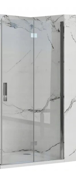 REA - SPRCHOVÉ DVEŘE MOLIER 100 CHROM BEZ PROFILU REA-K6371