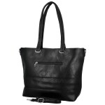 Stylová dámská koženková kabelka na rameno Mileta, černá