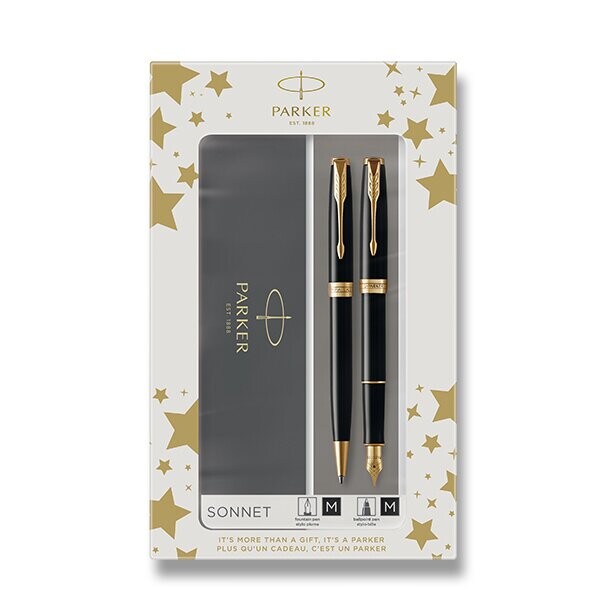 Parker Sonnet Black GT plnicí pero kuličková tužka