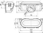 Sifon náhradní pro plastové žlaby ALCA P065 P065-ND