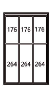 Strong příborník StrongMax 500, 3+3 barva: šedá