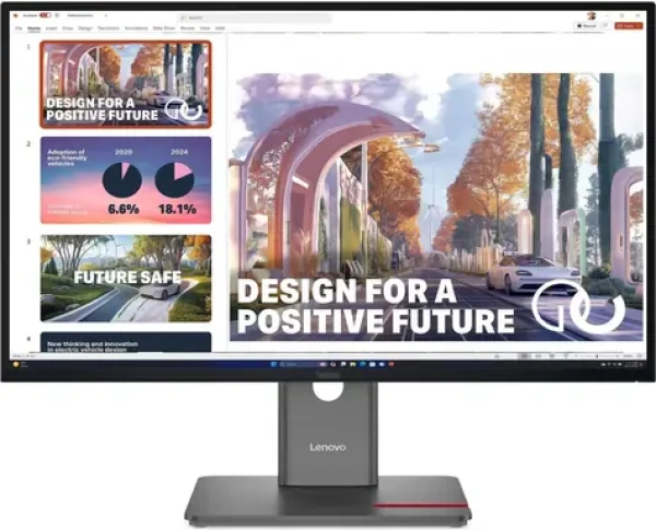 27" Lenovo ThinkVision P27QD-40 černá / IPS / 2560×1440 / 6ms / 1500:1 / 350cd-m2 / HDMI+DP / VESA / Pivot (64B3ZAT2EU)