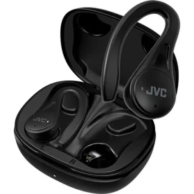 JVC HA-EC25TBU černá / Bezdrátová sluchátka s mikrofonem / Bluetooth 5.1 / IPX5 / Nabíjecí pouzdro