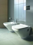 DURAVIT - DuraStyle Závěsné WC, Rimless, s WonderGliss, bílá 25380900001