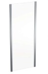 GEBERIT - GEO Sprchová stěna 80x190 cm, stříbrná/čiré sklo 560.117.00.2
