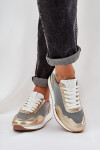 Kožené Sportovní Boty Sneakers Dámské D&A LR51-847 Zlaté 39