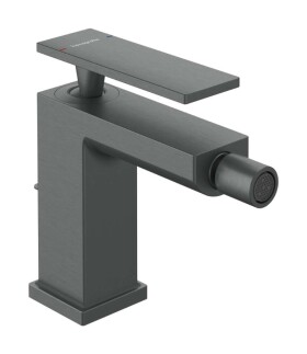 HANSGROHE - Tecturis E Bidetová baterie s výpustí, EcoSmart, kartáčovaný černý chrom 73200340