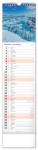 Nástěnný kalendář vázankový/kravata 2026 NOTIQUE - Krajina, 12 x 48 cm