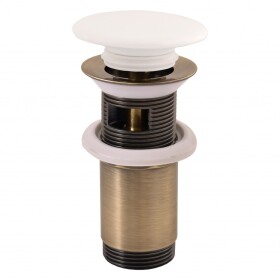 RAV Slezák - Výpusť umyvadlová CLICK-CLACK 5/4 s keramickou zátkou, Chrom MD0485SM MD0485SM