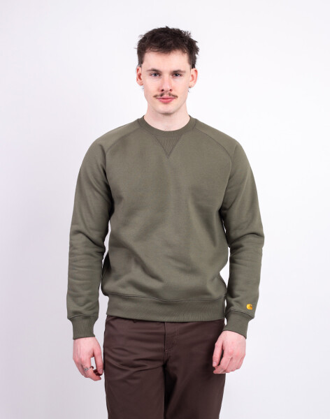 Carhartt WIP Chase Sweat Leaf/Gold S