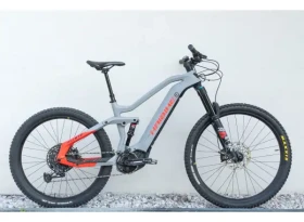 Haibike AllMtn 6 CRB Grey/Red celoodpružené elektrokolo z PŮJČOVNY vel. M