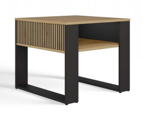 FRONTI Konferenční stolek MODERN 2P MINI SLIM dub artisan + černý