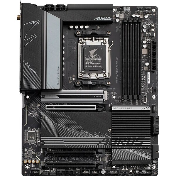 GIGABYTE X670 AORUS ELITE AX / AMD X670 / DDR5 / SATA III RAID / USB / GLAN / M.2 / sc.AM5 / ATX (X670 AORUS ELITE AX)