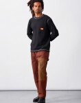 Tričko Service Works Waffle Contrast Thermal LS Tee Black/White