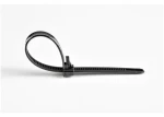StarTech Uvolnitelná stahovací páska černá / Stahovací páska / nylon / 125 mm / 100 ks (CBMZTRB5BK)