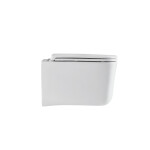 INVENA - WC mísa závěsná, Malaga čtvercová, s prkénkem soft-close CE-96-001-L
