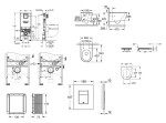 GROHE - Rapid SLX Set předstěnové instalace, klozetu, sedátka SoftClose a tlačítka Skate Cosmopolitan, kartáčovaná nerezová ocel SANI11BB2112